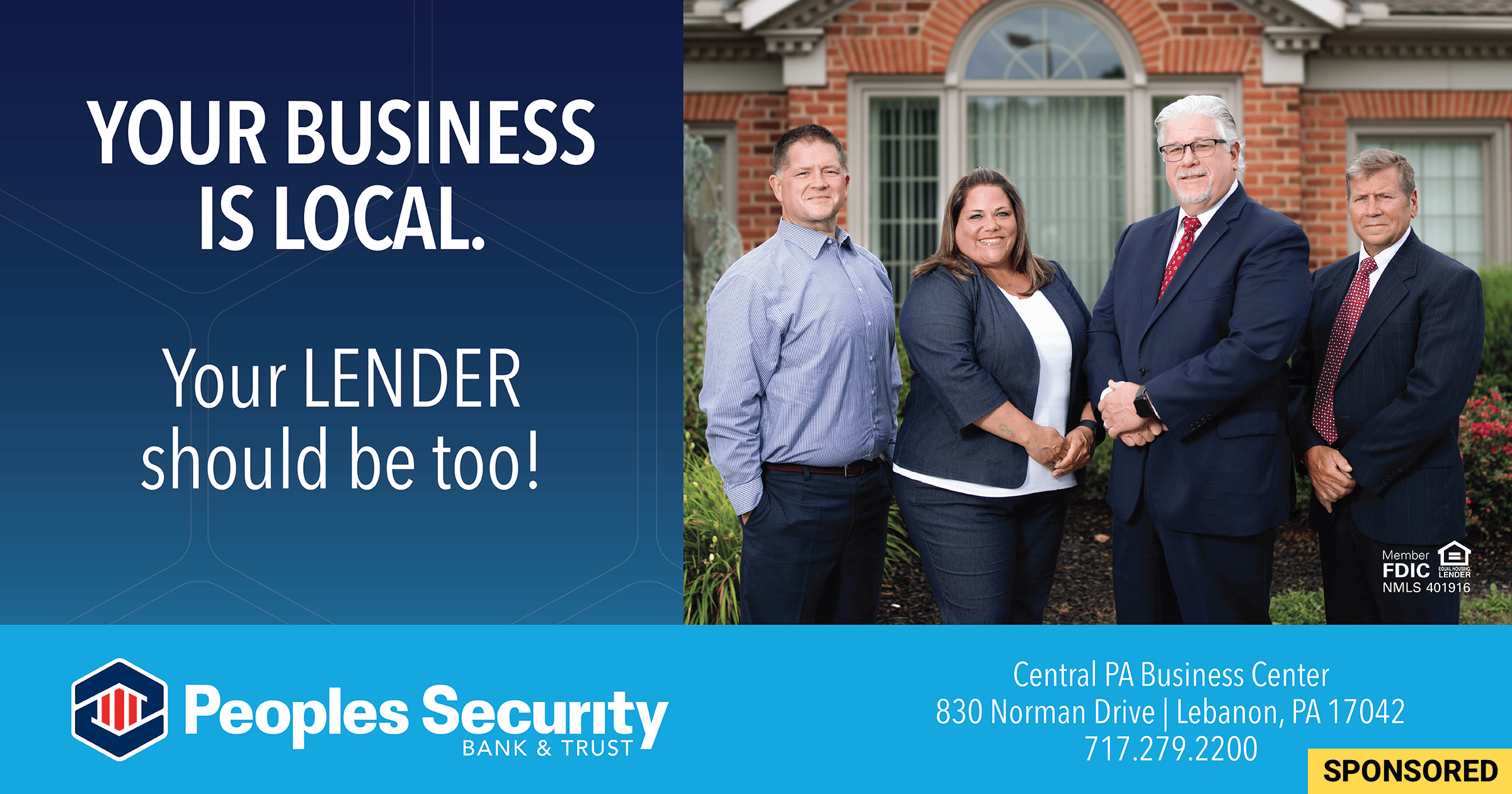 Your business is local. Your lender should be too.